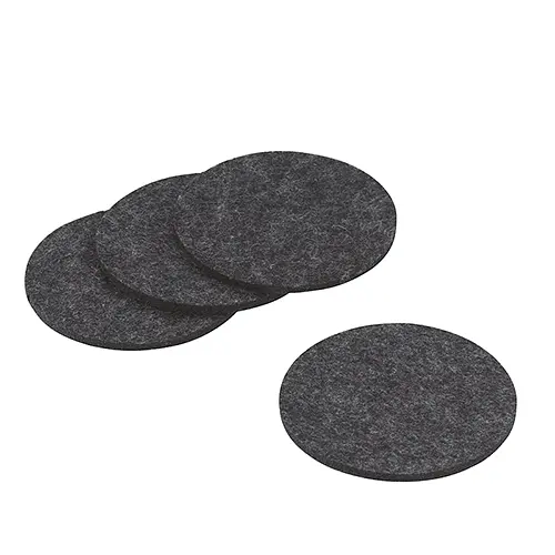 Серветка під посуд Alia d10см, темно-сіра 4шт (12333)