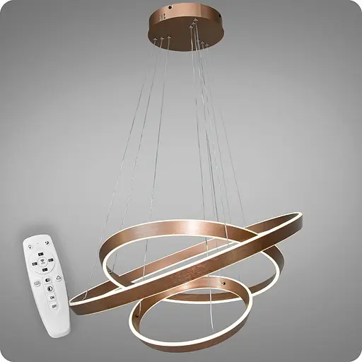 Люстра підвісна 517 Dlight 3color с пультом 260Вт Коричневий (01995) - фото 1