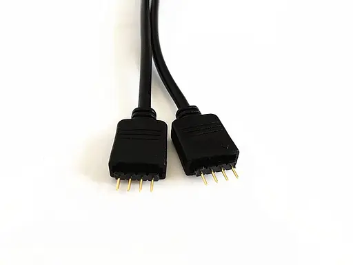 2PCS чорний 4-контактний кабель світлодіодного розгалужувача Роз'єм світлодіодної стрічки 2-сторонній розгалужувач Y - фото 4