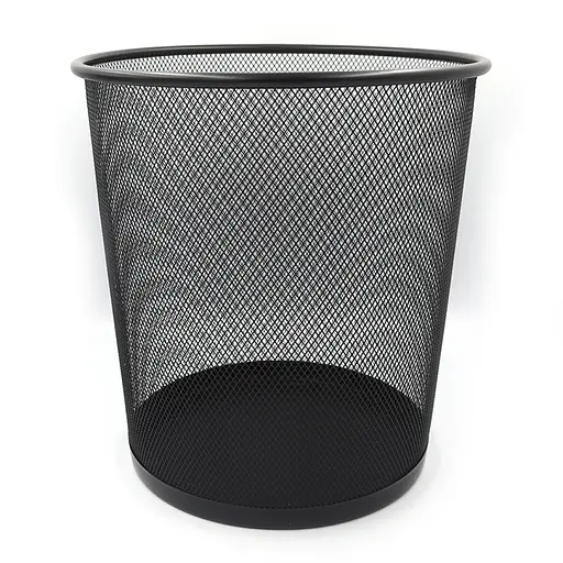 Корзина офисная металлическая, черная