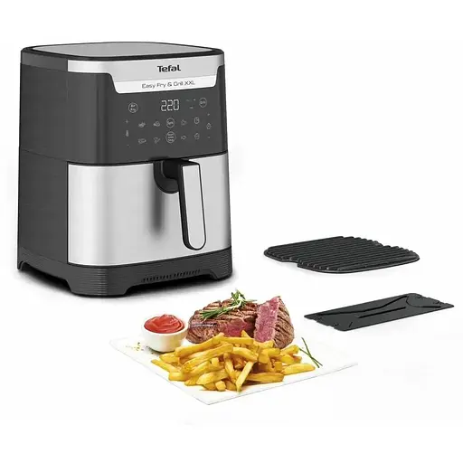 Мультипіч Tefal EasyFry&Grill XXL 1830 Вт чорно-сіра (EY801D15) - фото 4