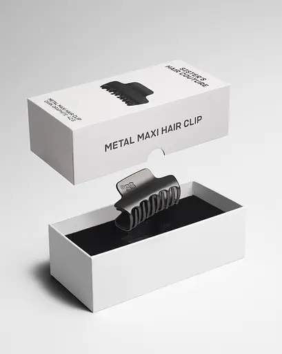 Заколка для волос Matte dark graphite Maxi металлическая 50 г - фото 3