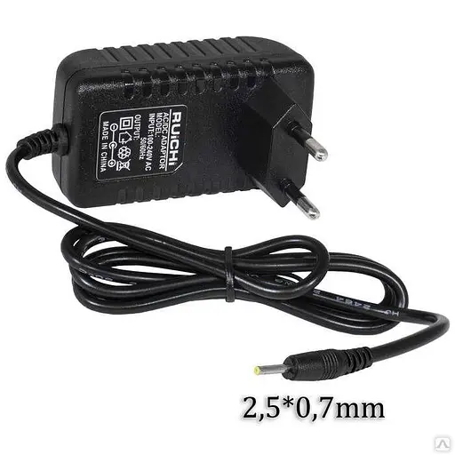 Стационарное ЗП для планшета 12 V 2 ампера 2.5/0.7 mm коннектор - фото 3