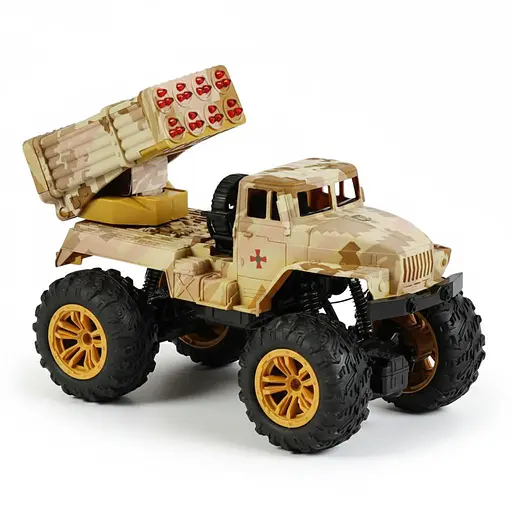 Машина-ракетная установка 31730-02 на радиоуправлении, ВСУ, масштаб 1:16, со звуком, подсветкой, амортизацией, желтый