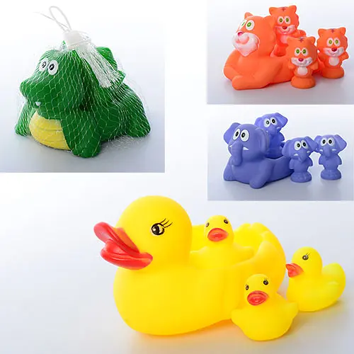 Животные для купания Мама с детками, 4 шт., пищалка, 001-628-648-658 (в ассортименте) - фото 3