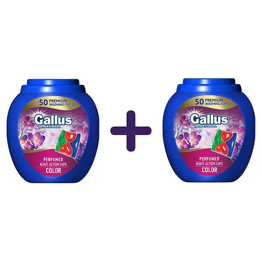Капсула для стирки Gallus Professional Perfumed 4в1 Color 50 стирок Парфюмированная 100 шт. (50 шт. х 2 шт)