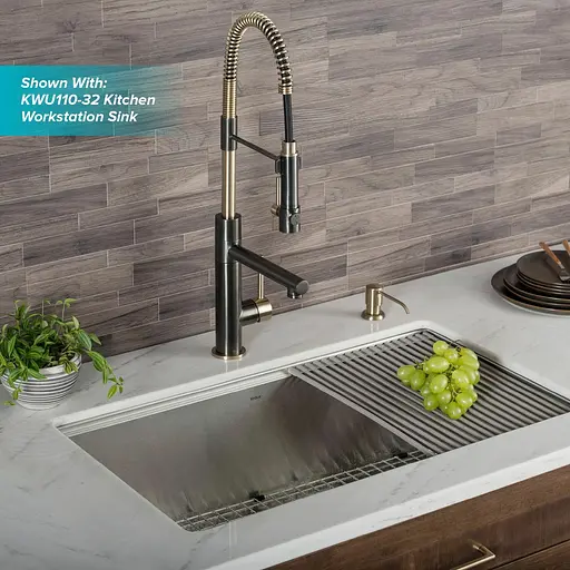 Змішувач для кухні Kraus Artec Pro золото/графіт KPF-1603SBBG Золотий - фото 10