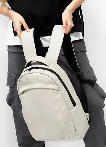 Жіночий рюкзак Sambag Zard LZN сірий 43 х 27 х 13 см (25000030) - фото 9