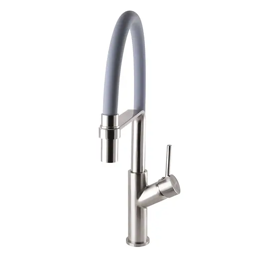 Смеситель для кухни Globus Lux Denver Flex GDF-32-08-02 Серый - фото 8