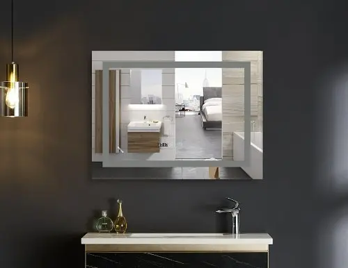 Дзеркало Mixxus Warm MR02-100x70 (годинник, LED-підсвічування, антизапотівання) (MI6002) - фото 4