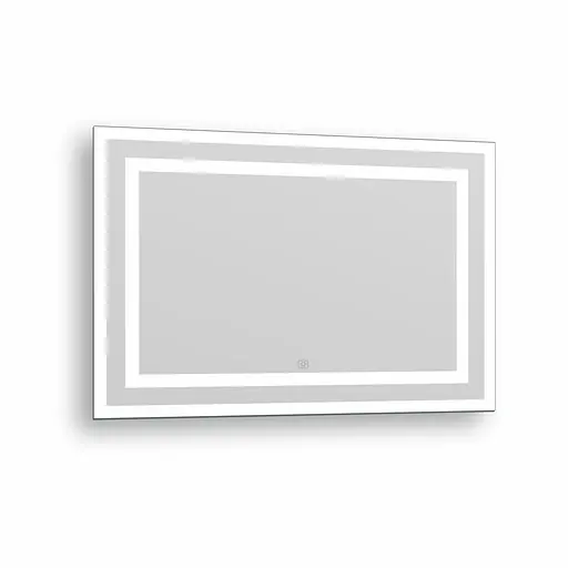 Дзеркало Imprese Karlov Light прямокутне в рамі з фронтальним та настінним підсвічуванням 70x100 см m08607600MB - фото 1