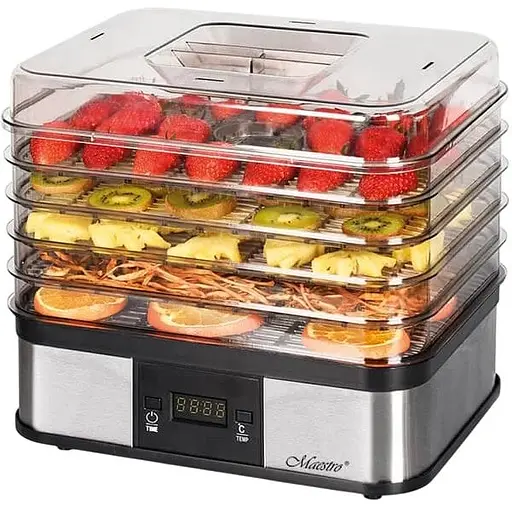 Сушарка для фруктів Maestro 245 Вт/5 полок/електронний регулятор температури