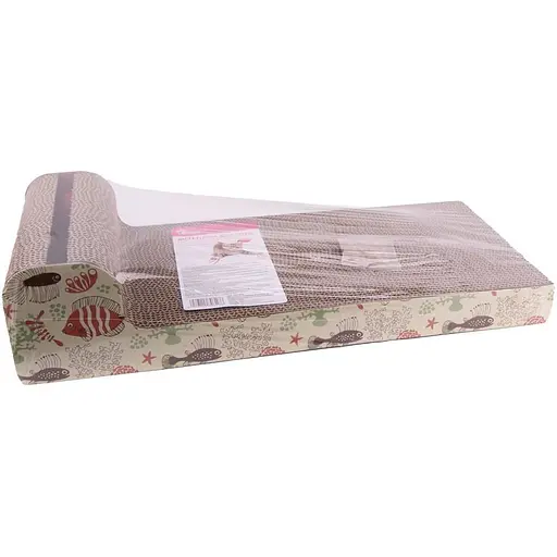 Дряпка Eastland для котів Рибка з котячою м'ятою паперова 52х21х12 см [CD] в асортименті - фото 3