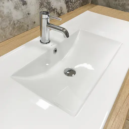 Умивальник VBI Ferrara 120 white врізний VBI-018031, Білий - фото 6