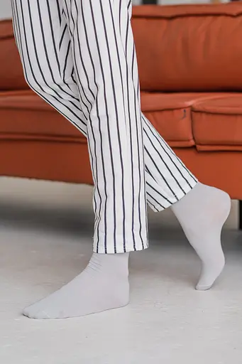 Шкарпетки чоловічі однотонні класичні високі безшовні якісні ORGANIC cotton JILL ANTONY Сірий, 39-41 - фото 5