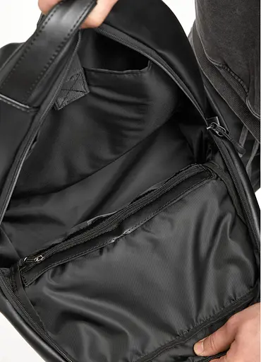 Мужской рюкзак Sambag Zard Х комбинированный черный 40 х 28 х 14 см (25428164m) - фото 8