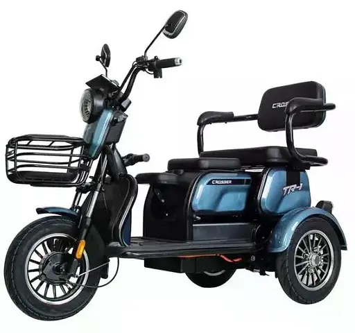 Електроскутер Триколісний Crosser TR1 Pro (1000W, 72V, 20Ah) Синій