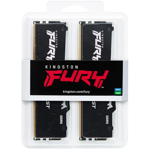 Модуль пам'яті для комп'ютера DDR5 64GB (2x32GB) 5200 MHz Beast RGB EXPO Black Kingston Fury (ex.HyperX) (KF552C40BB2AK2-64) - фото 7