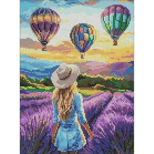 Алмазная мозаика Лавандовые приключения AMO8218, 30х40 см