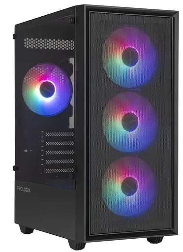 Корпус ProLogix E107 Tempered Glass Black (E107) Без БП - фото 1