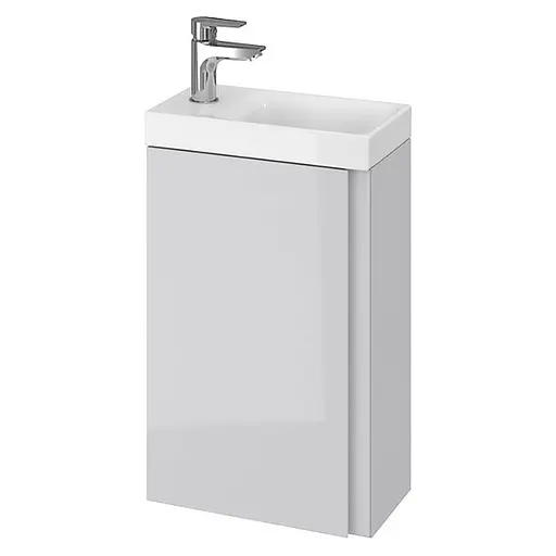 Тумба для ванної кімнати Cersanit Cet В09 з умивальником Cersanit Moduo 40 см Сірий UN509-047 30412 - фото 1