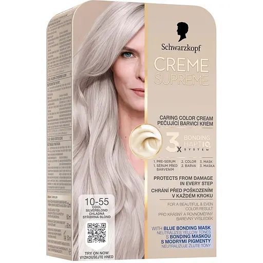 Краска для волос Creme Supreme №10-55 холодный серебристый блонд