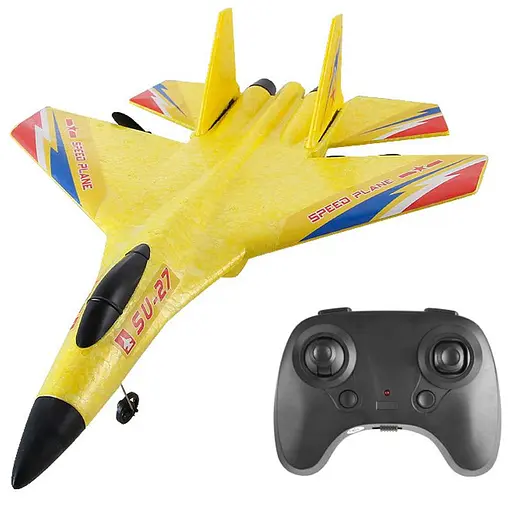 Літак на радіокеруванні SCHE HW28 SU27 Foam Yellow