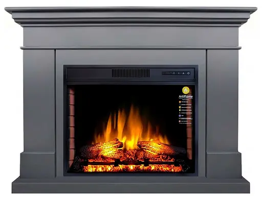 Каминокомплект ArtiFlame SACRAMENTO AF28S СЕРЫЙ ГРАФИТ