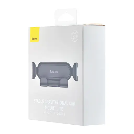 Холдер Baseus Stable Gravitational Car Mount Lite Air Outlet Version Черный - фото 2