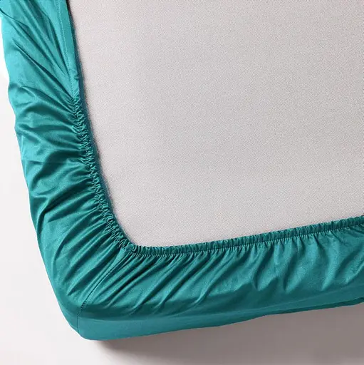 Простирадло на гумці 80х190 см мікрофібра зеленого кольору 327869 - фото 2