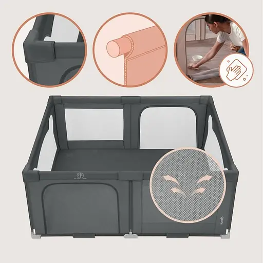 Манеж Lionelo Florence Easy Fold Grey Graphite (LO-FLORENCE EASY FOLD GREY GRAPHITE) - фото 7