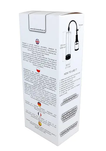 Помпа для пениса Boss of Toys Powerpump Max 22 см прозрачный - фото 5