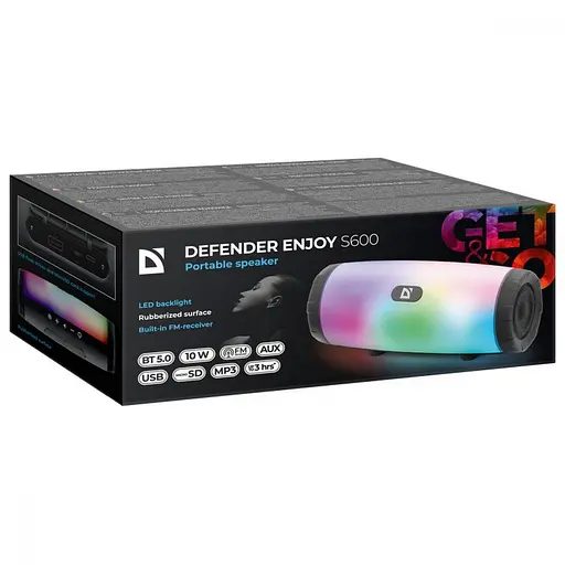 Портативная колонка Defender Enjoy S600 Black (65603) - фото 5