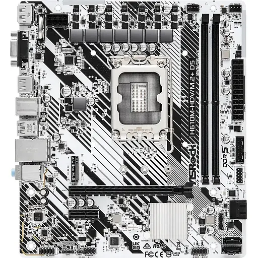 Материнская плата ASRock H610M-HDV/M.2+ D5 Socket 1700