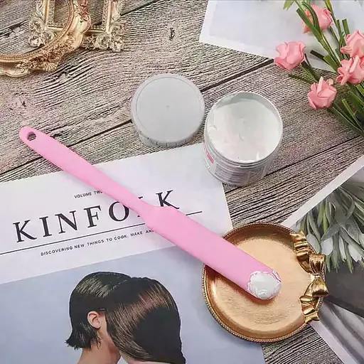 Шпатель кондитерський силіконовий лопатка кондитерська для торта 24 см Рожевий 88333 - фото 5