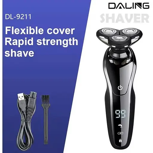 Електробритва Daling DL-9211 електрична бритва для гоління 5 Вт Чорна - фото 8