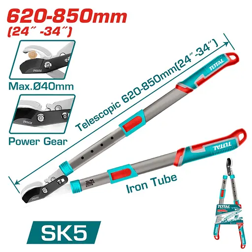 Гілкоріз Total THTS1527416 телескопічний 620-850 мм