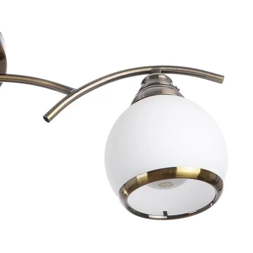 Люстра потолочная Brille классическая E27 60W BZ (LK-409C/4) - фото 3