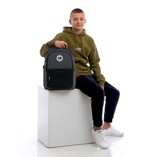 Рюкзак GoPack Education Teens 141L черный, серый Темно-серый (GO26-141L-4) - фото 15