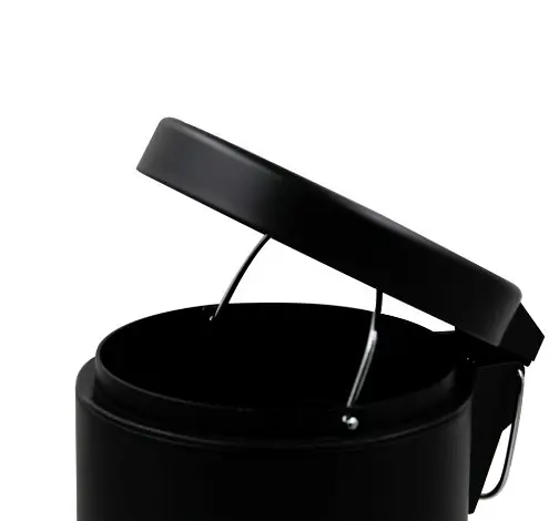 Мусорное ведро круглое Zerix Solo-TC0105 Black 5 л Черный (ZX5898)  - фото 3