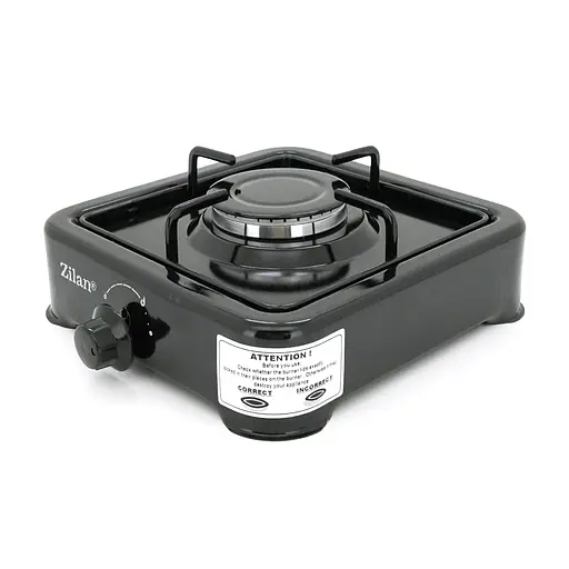 Плита газова Zilan ZLN0018 1 конфорка Black - фото 3