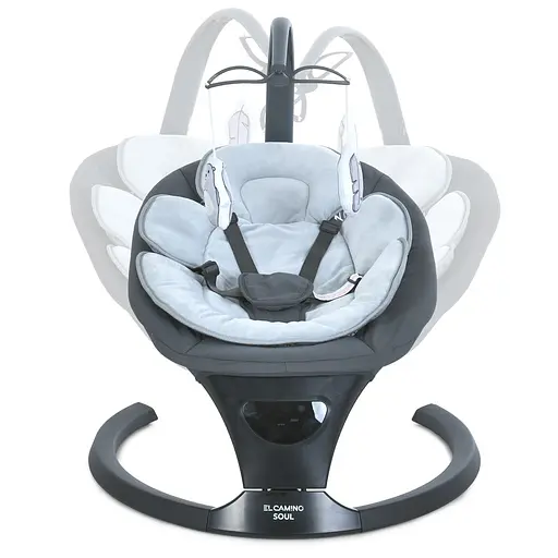 Укачивающий центр El Camino ME 1175 SOUL, таймер, 5 скоростей качания, USB/Bluetooth, с пультом ДУ, Серый - фото 2