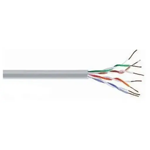 Кабель UTP Cat-5e Fibrain PVC, серый