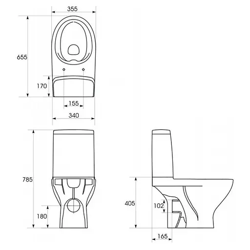 Унитаз-компакт Cersanit Moduo Clean On 011 K116-037 с сидением Soft Close легкосьемное - фото 2