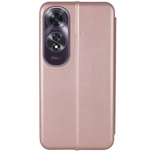 Шкіряний чохол-книжка Classy для Oppo A60 4G Rose Gold - фото 2