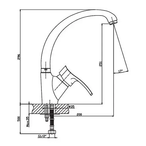 Змішувач для кухні Haiba FOCUS 011 HB0128 - фото 2