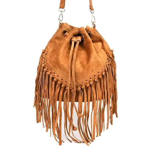 Женская замшевая сумка на плечо Firenze 25х26х13 см sum0028543 - фото 6