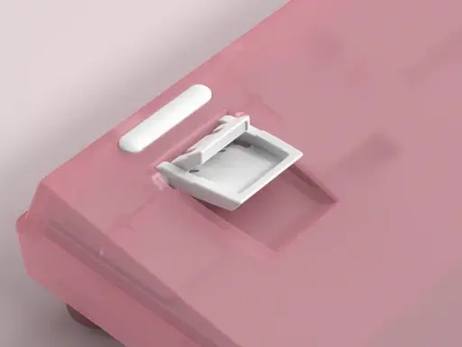 Игровая механическая клавиатура Womier VK66 Pro / Проводное подключение / Womier POM Series Switches / Pink Lines - фото 7