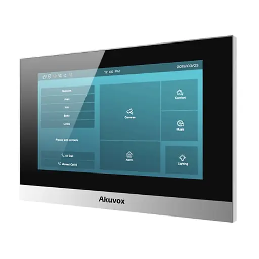 Видеодомофон 7” WiFi Akuvox C313W Silver SIP Linux Bluetooth (87-00007) - фото 2