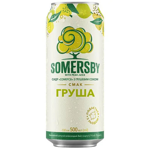 Сидр Somersby з грушевим соком 4.7% з/б 0.5 л - фото 1